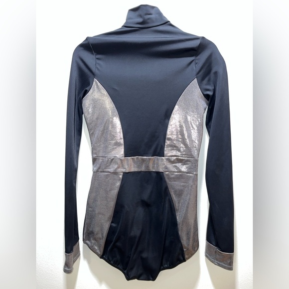Balera Metallic zip front leotard - Picture 4 of 9